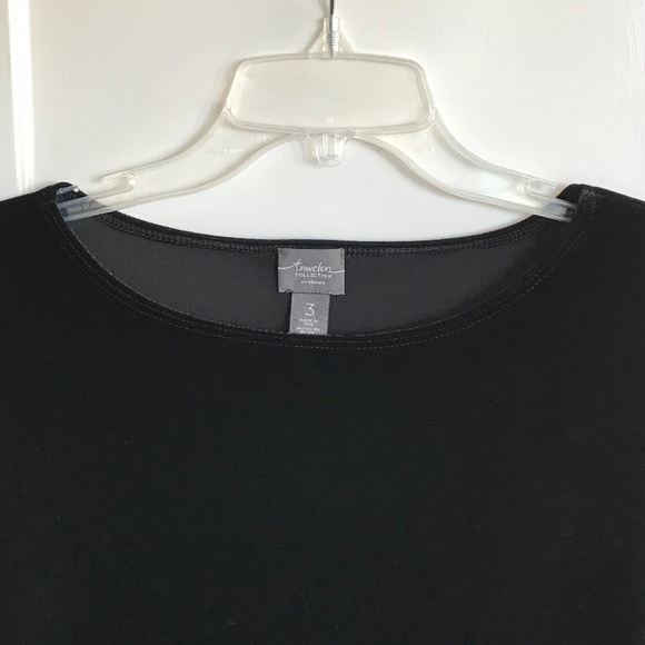 CHICO’S Travelers Velvet Black Sleeveless Blouse Tank Top Shell Women’s Size XL - Picture 4 of 16